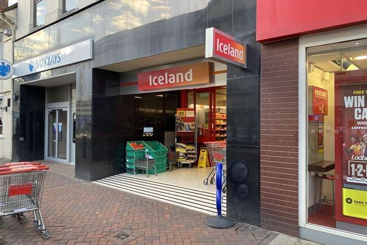The current Iceland in Ashford is located in the high street