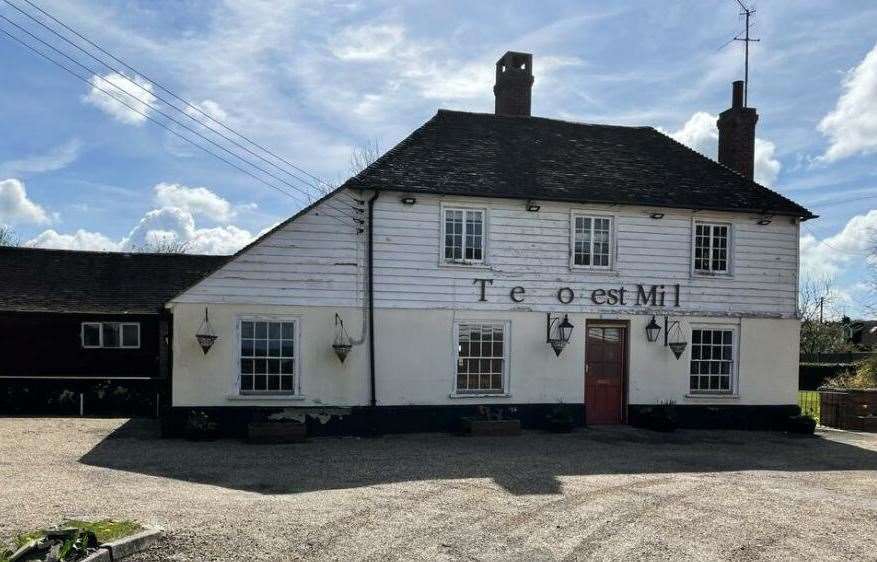 The dilapidated Honest Miller in Brook, near Ashford has been listed. Picture: Rightmove