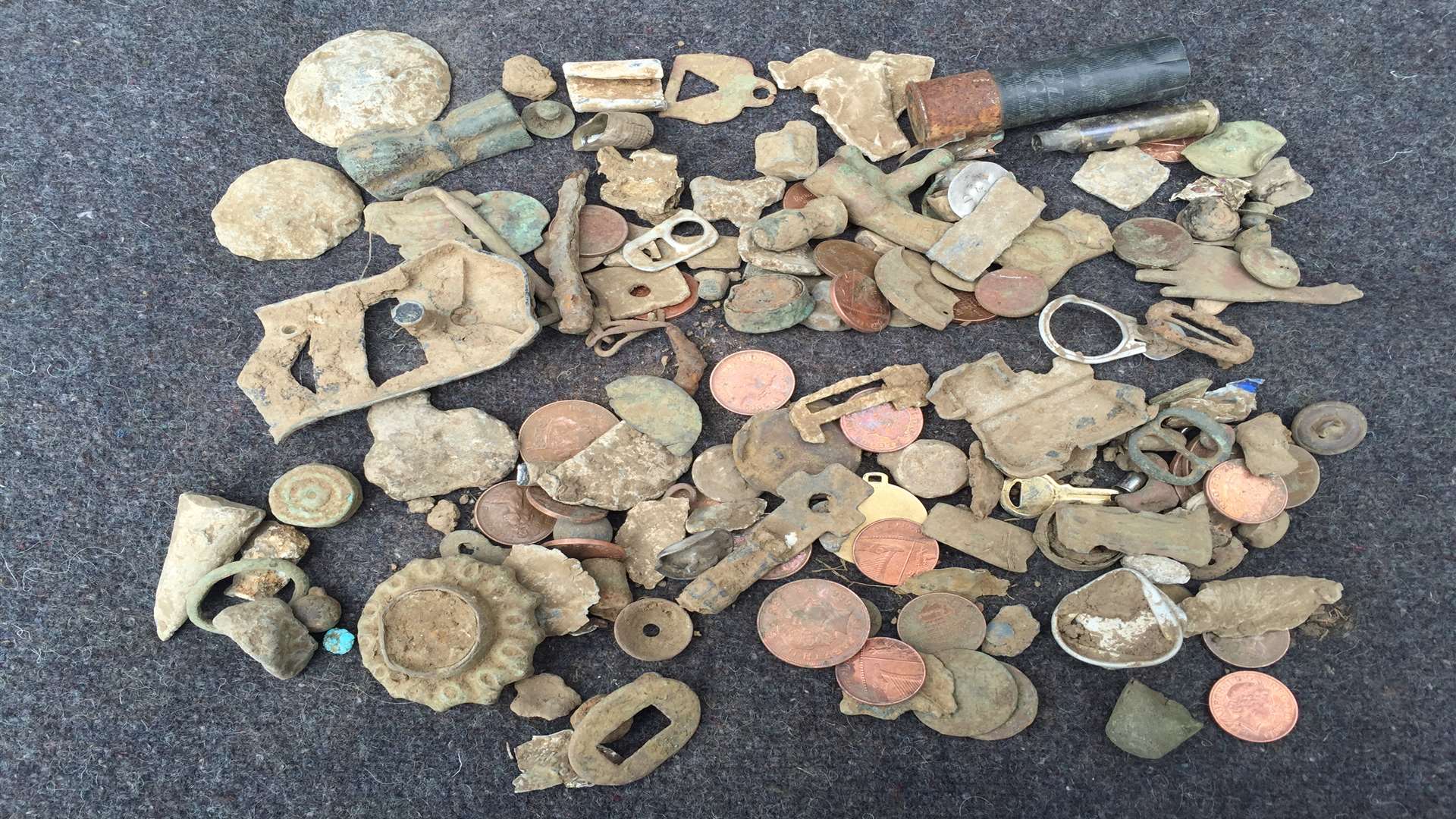 Some of the artefacts seized by police