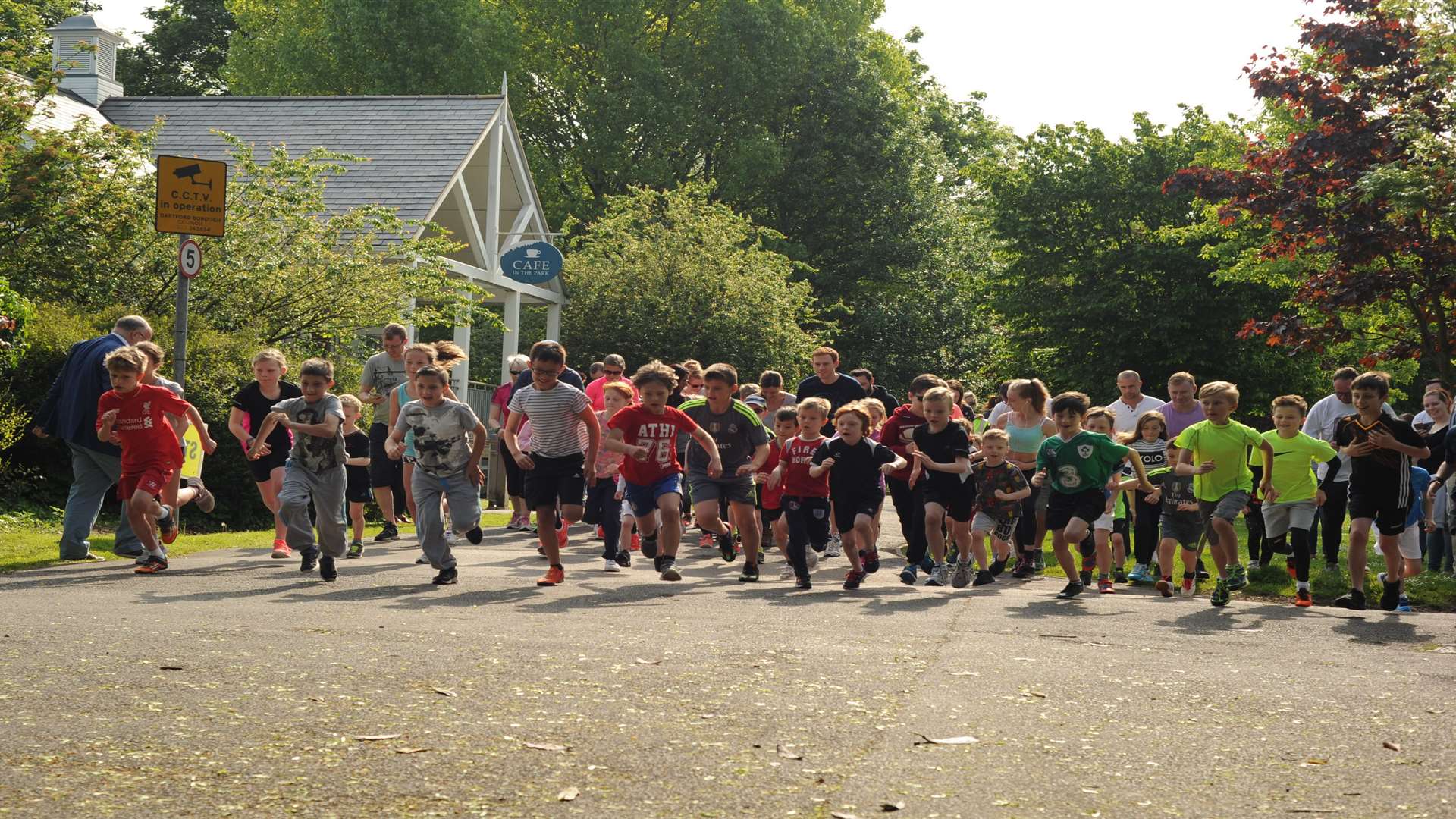 Juniors try their own run at Dartford Picture: Steve Crispe