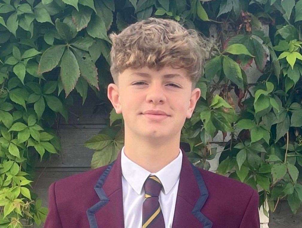 Simon Langton Grammar School for Boys pupil Miles Stockwell, 15, from Herne Bay, has tragically died following a battle with cancer. Picture: Susan Luckhurst