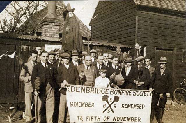 The Edenbridge Bonfire Society 82 years ago in 1932