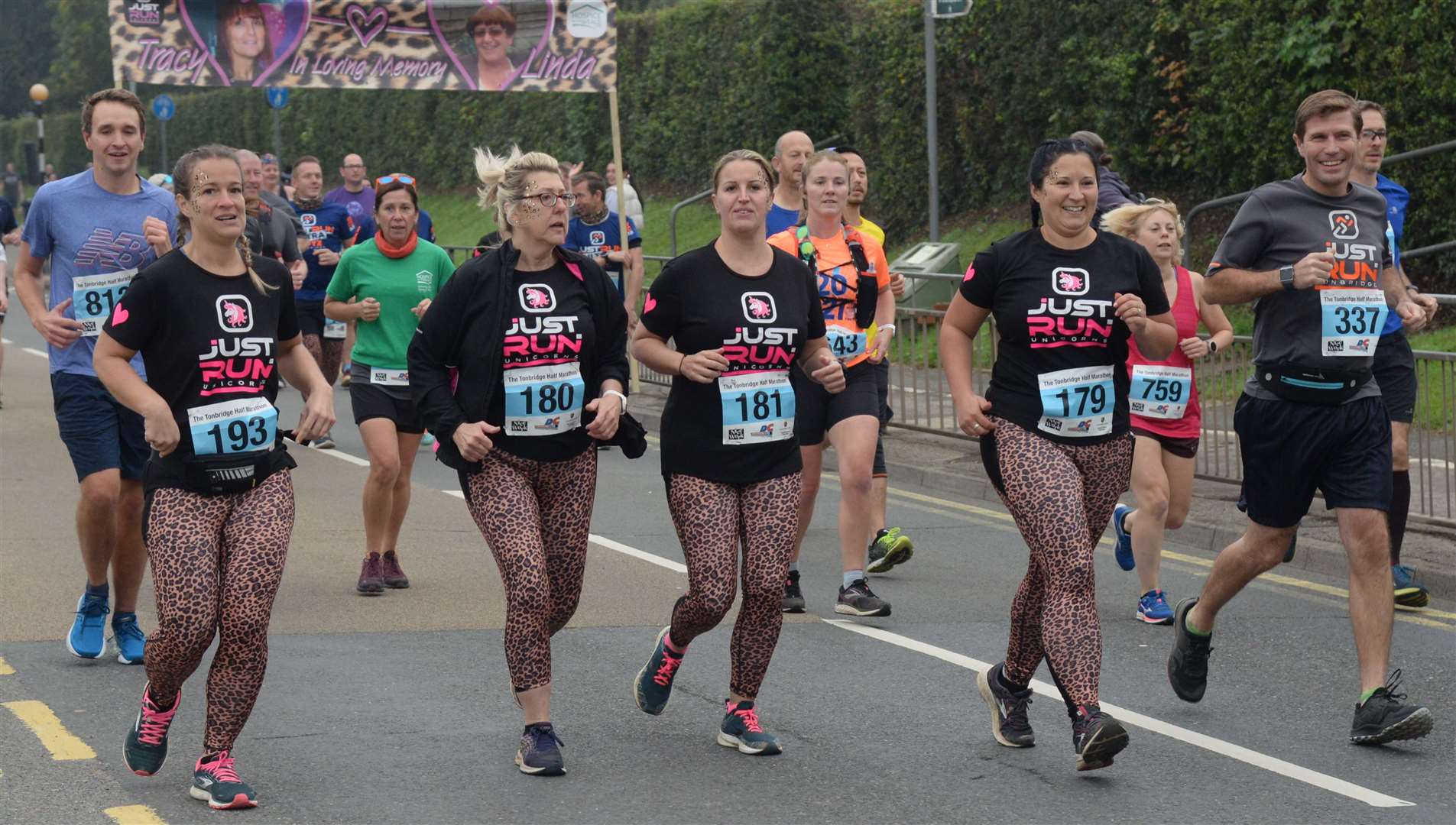 The Just Run contingent put their best foot forward. Picture: Chris Davey