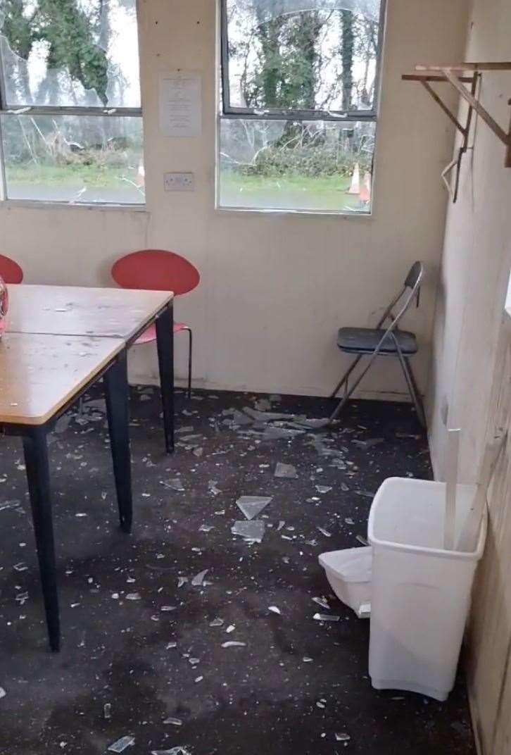 The classroom was left unusable. Picture: Paul Duval