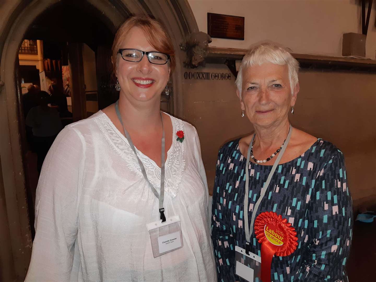 Charlotte Zosseder took the seat for Labour in the Buckland ward, pictured with Pam Brivio ((Lab) of Tower Hamlets