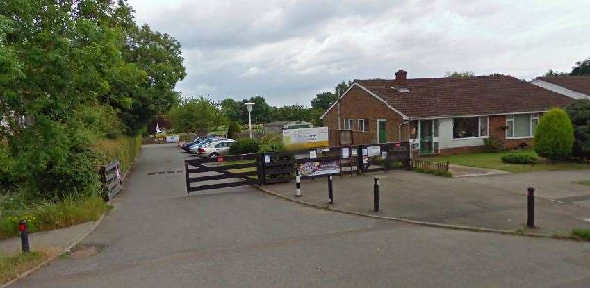 The incident reportedly occurred outside Capel-le-Ferne Primary School. Photo: Google Street View