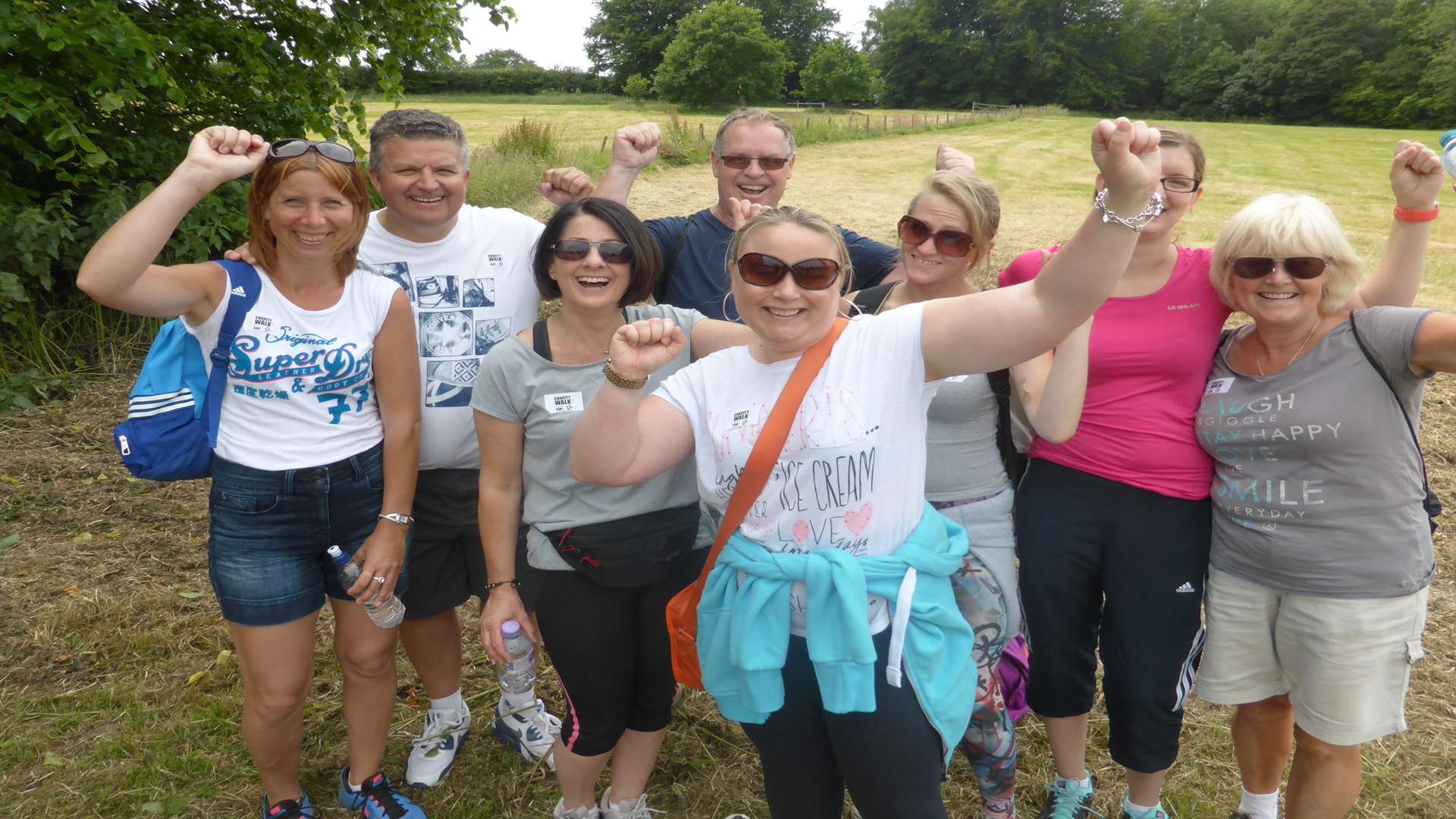 Staff from Gravesend company Blue Fin took part to raise funds for the Heart of Kent Hospice