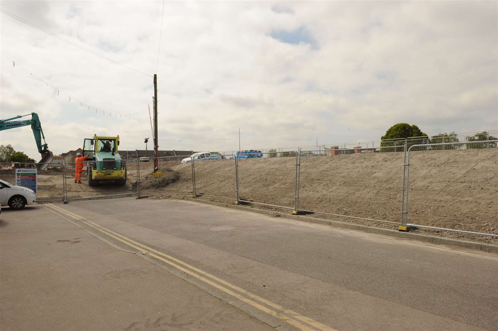 Building works in Canal Road, Strood. Picture: Steve Crispe