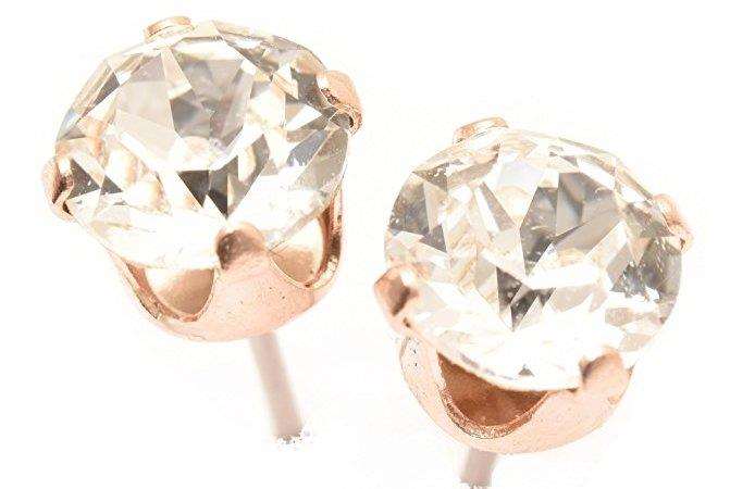 Swarovski jewellery offer - get a whopping 90% off these rose gold stud earrings