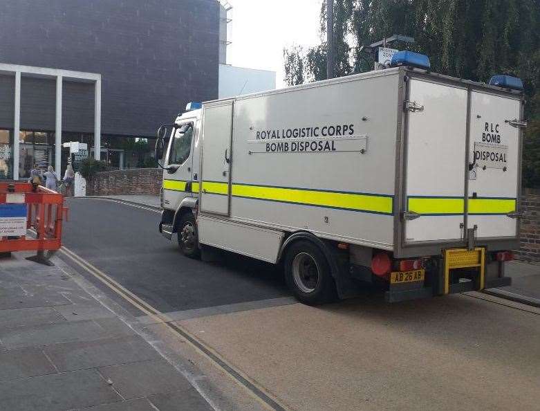 The bomb squad have been called to the scene