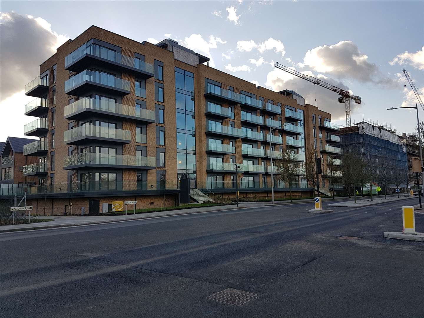 The first phase of the nearby Riverside Park development is nearing completion