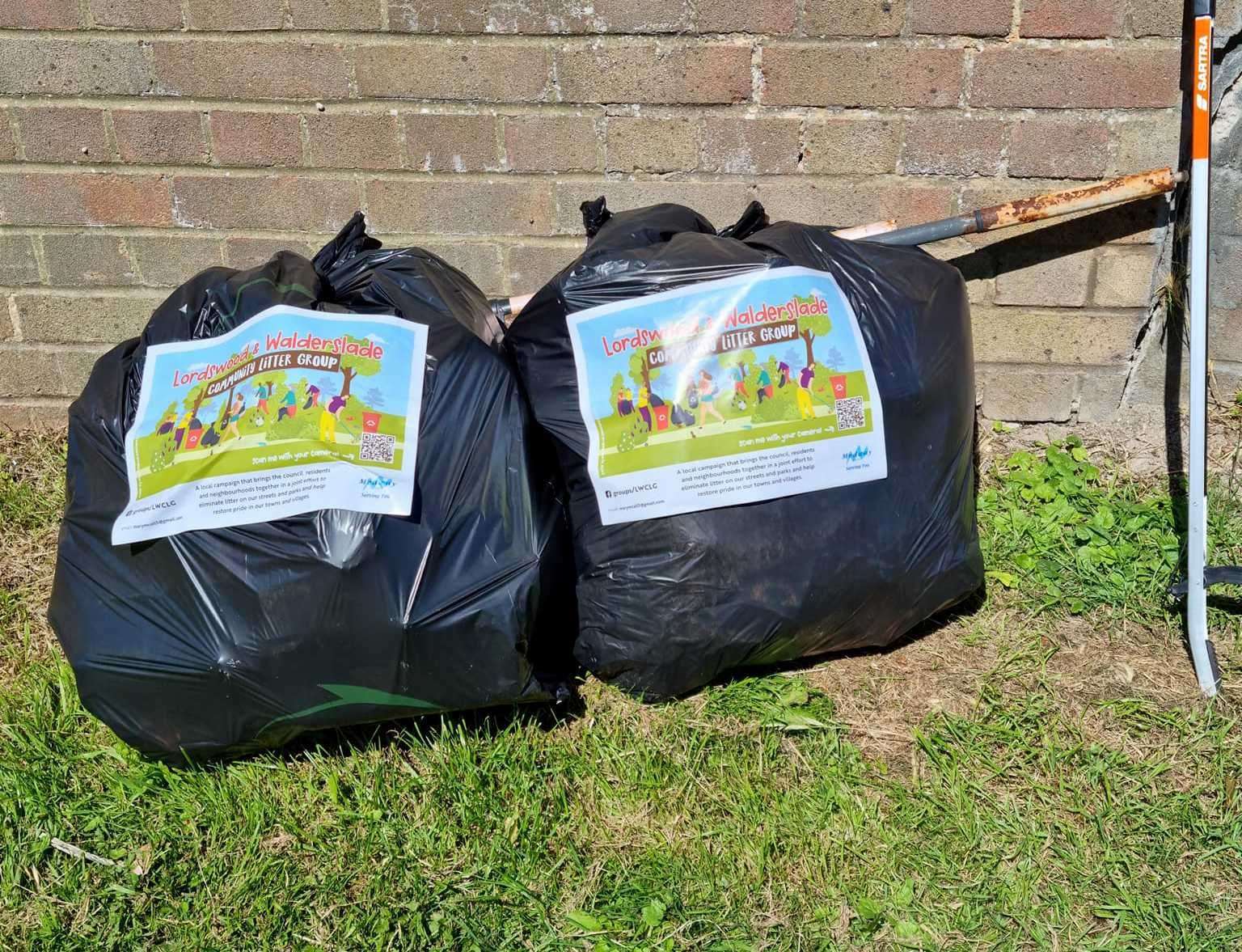 The group also picked up fly-tipping such as furniture. Picture: The Lordswood and Walderslade Community Litter Group