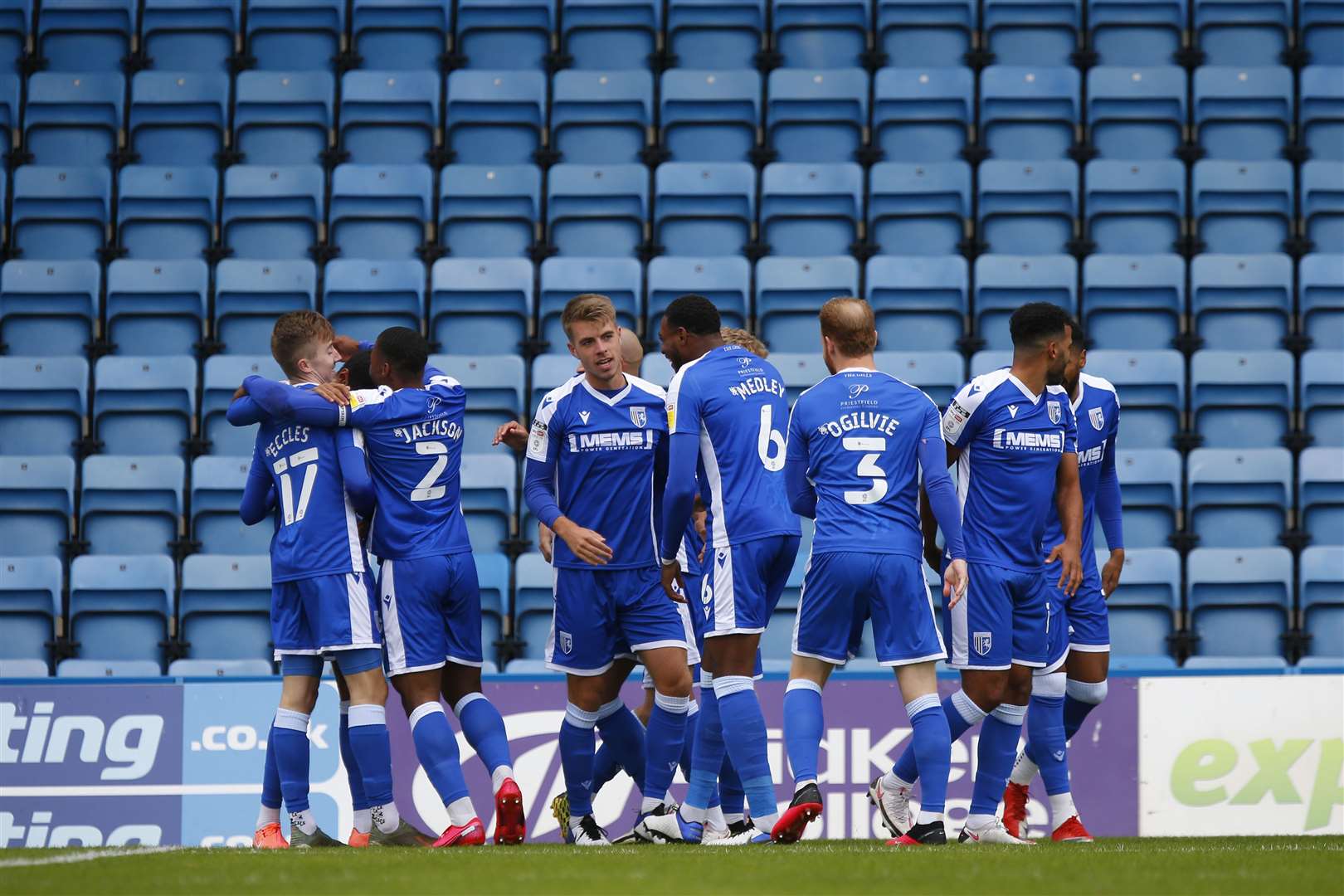 Gillingham have been playing infront of empty stadiums since the season began Picture: Barry Goodwin