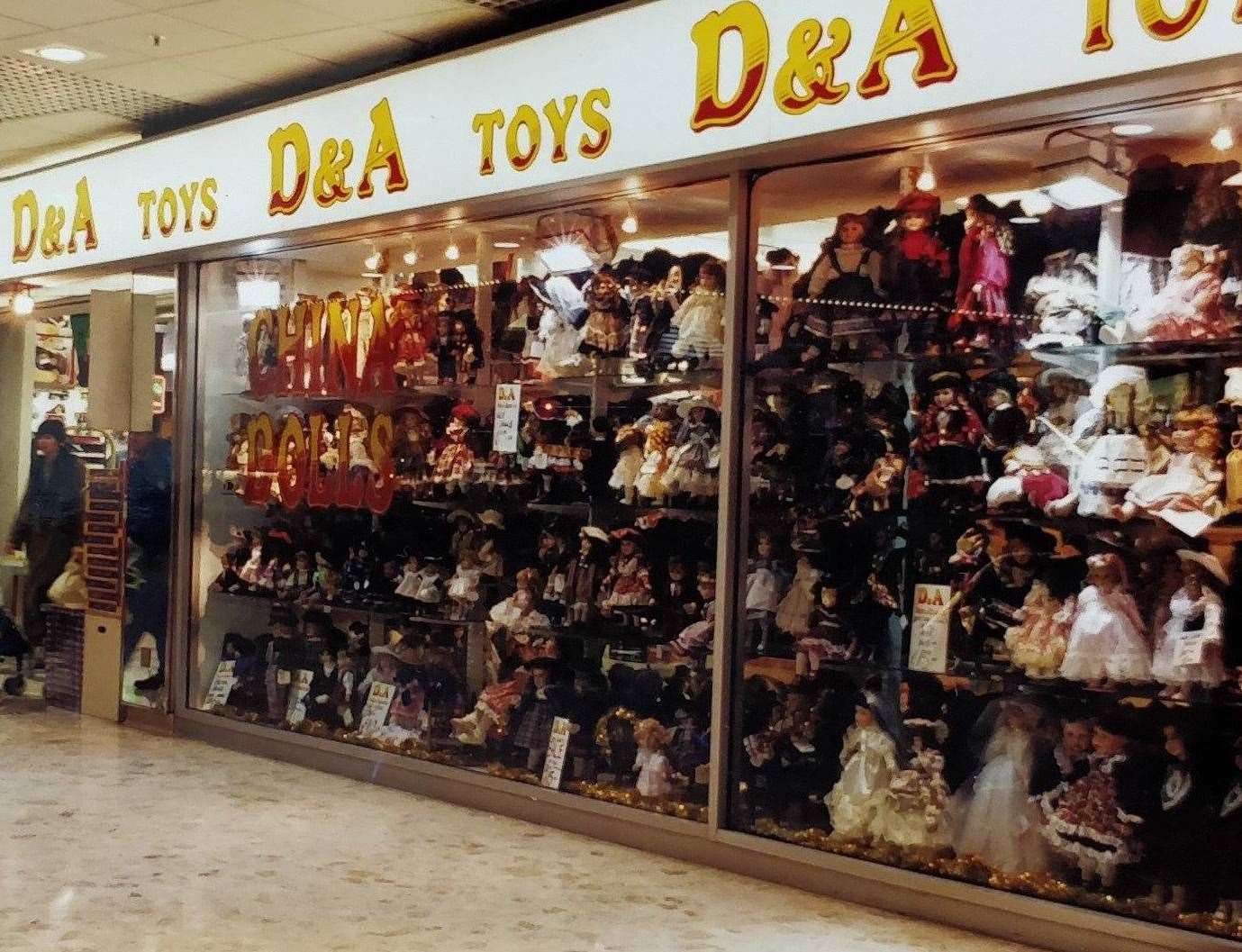 The shop has seen many toy trends come and go - including china dolls