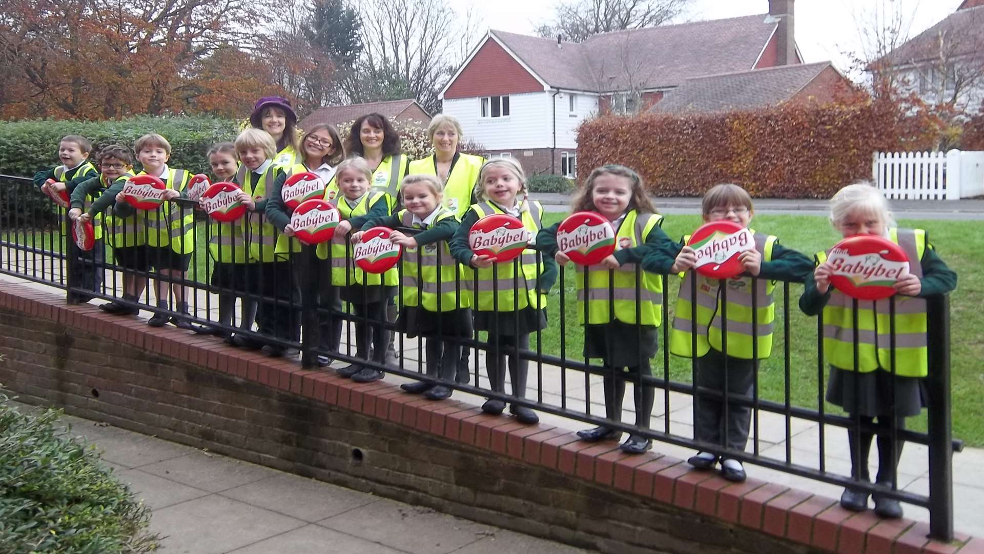 Whether using a walking bus (such as Goudhurst and Kilndown Primary, pictured) or walking with friends or family all primary school children in Kent, Medway and Bexley can enter the 'I Spy' writing competition organised by the KM Charity Team and Whitefriars.