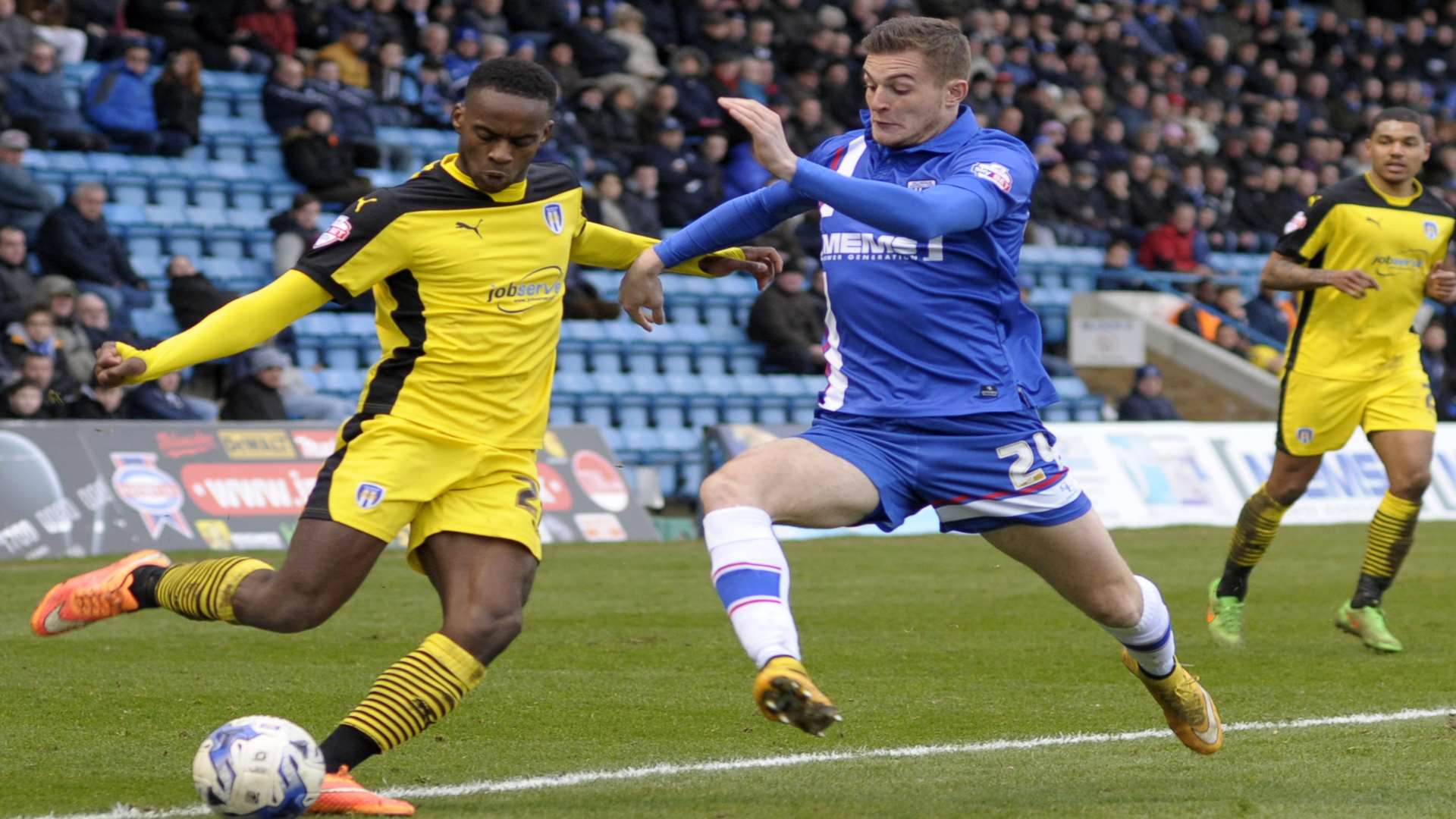 Brennan Dickenson was a late substitute for Gillingham on Saturday Picture: Barry Goodwin