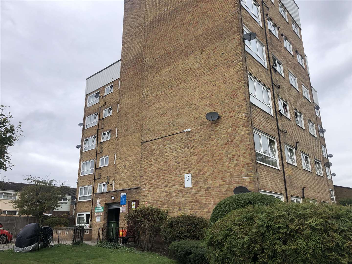The block of flats is run by CDS Co-Operatives