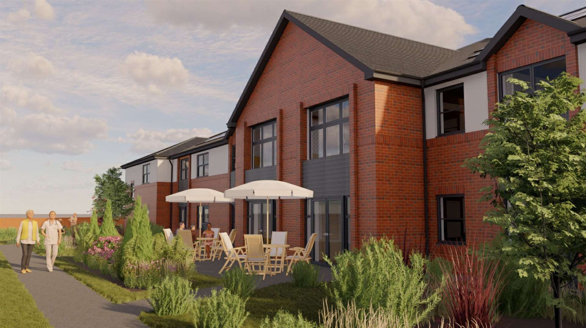 The new care facility would feature amenities such as a cafés, a cinema and a hairdressers. Photo: LNT Care Developments