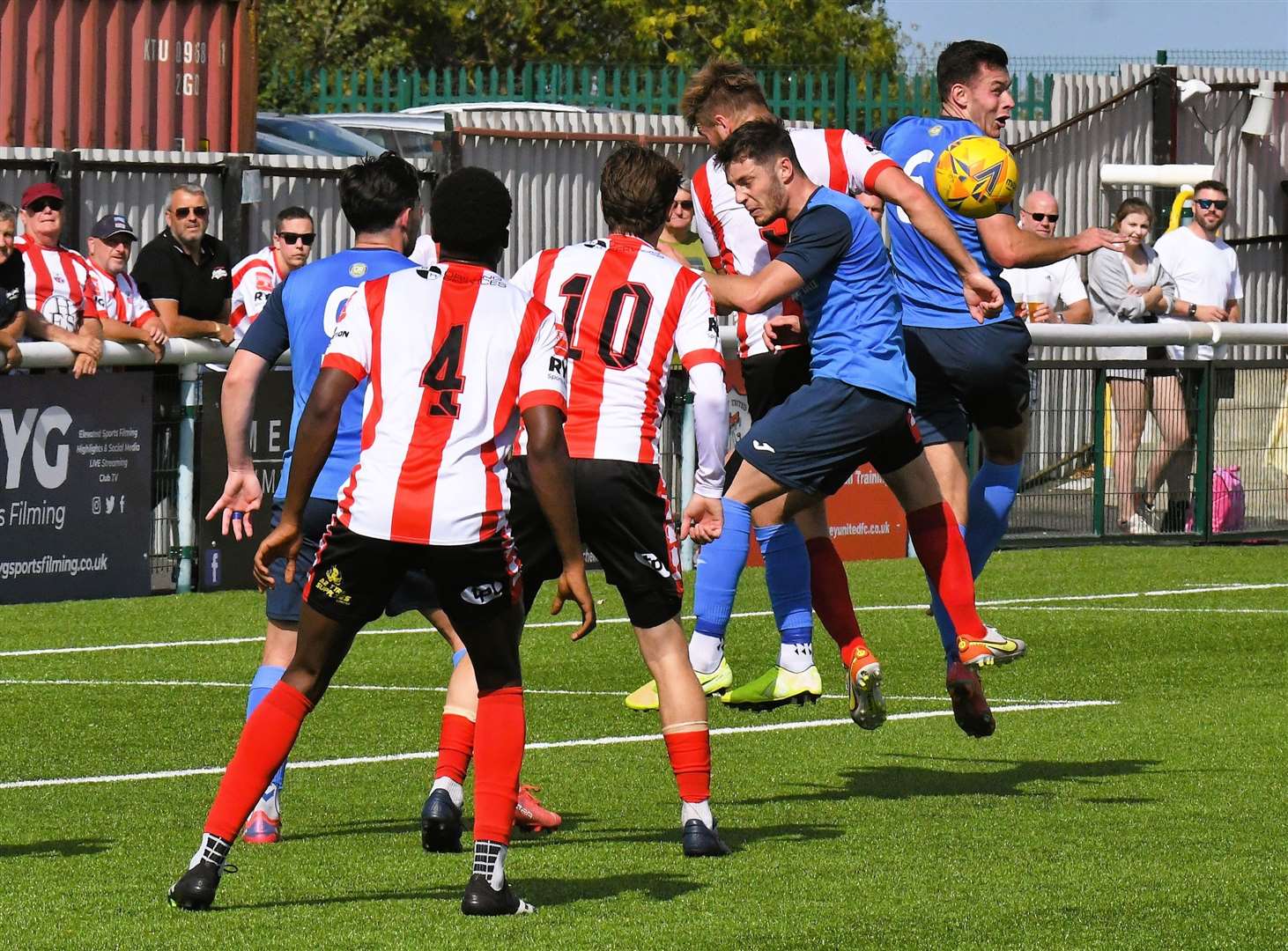 FA Cup action between Sheppey and Newhaven in last season's competition. Picture: Marc Richards