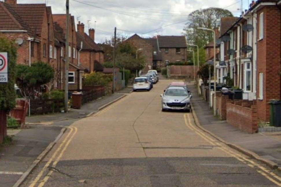 Fire crews were called to Norwood Gardens in Ashford. Picture: Google