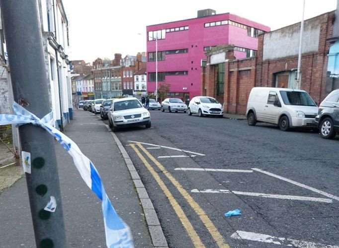 Police tape at the scene. Picture: @Kent999s