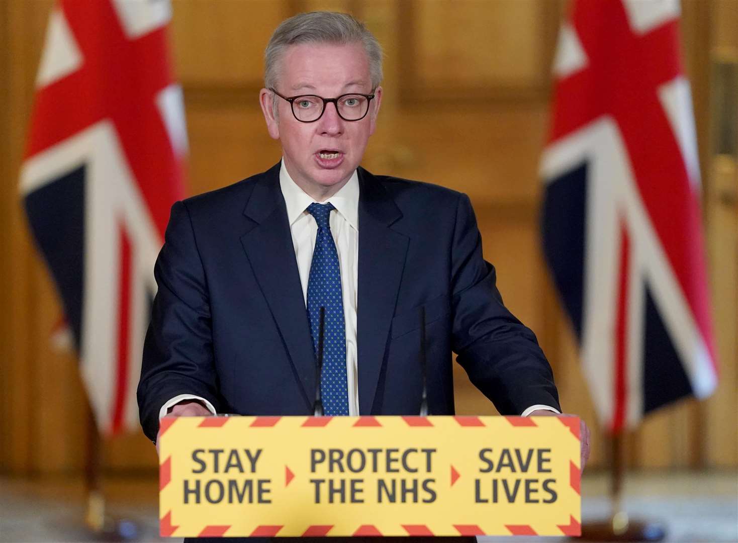 Cabinet Office Minister Michael Gove defended Dominic Cummings (Pippa Fowles/10 Downing Street/Crown Copyright/PA)