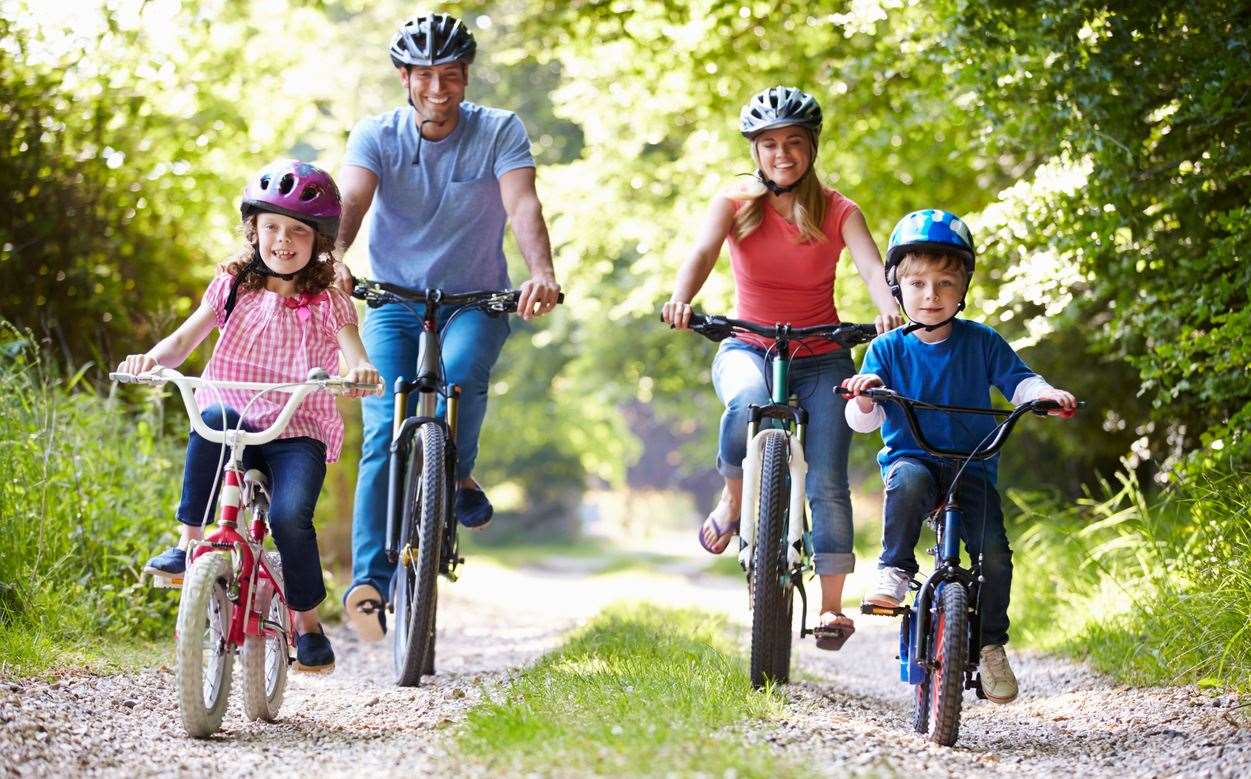 Get out on your bikes with the whole family