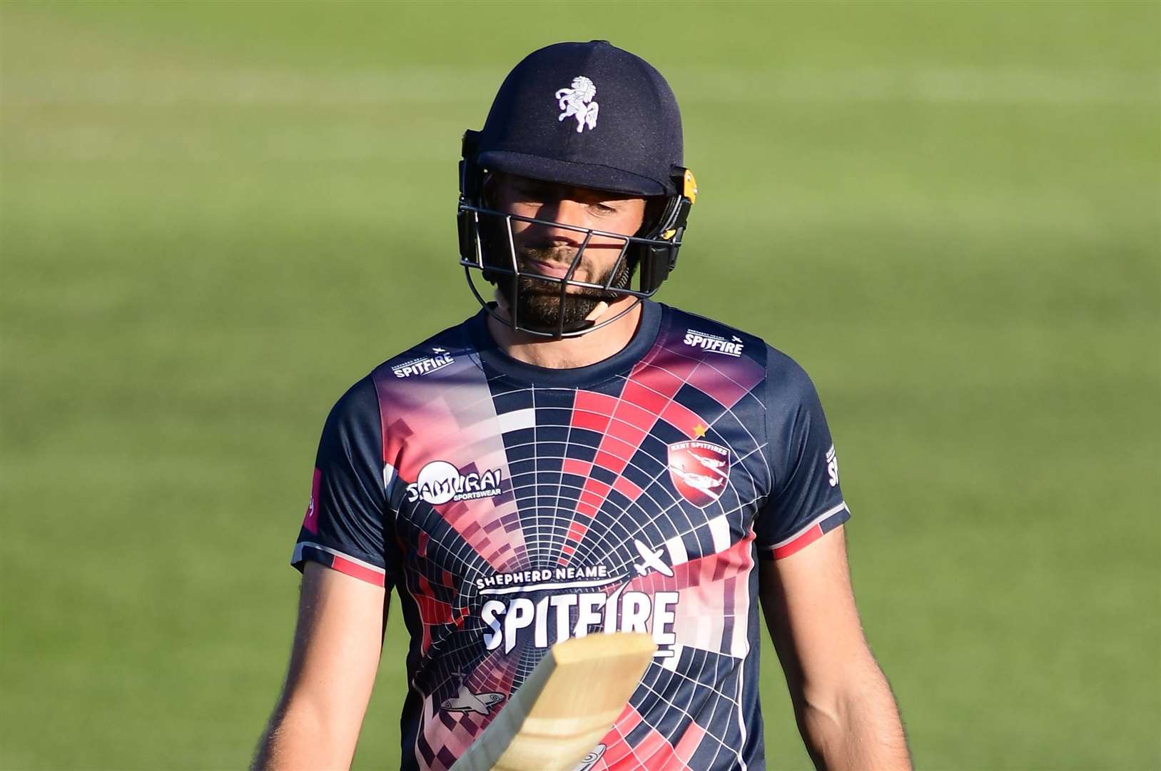 Kent's Jack Leaning - scored 64 and took 1-30 with the ball against Middlesex. Picture: Barry Goodwin (48054155)