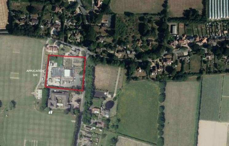The redevelopment of Warmlake Nursery was discussed by Maidstone councillors. Picture: Bing Maps/On Architecture Limited