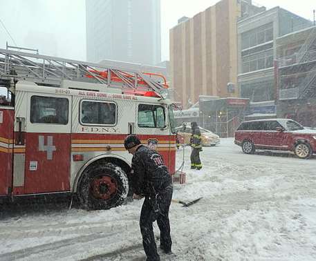 Storm Jonas brought blizzards to the north eastern USA Picture: Jim Henderson