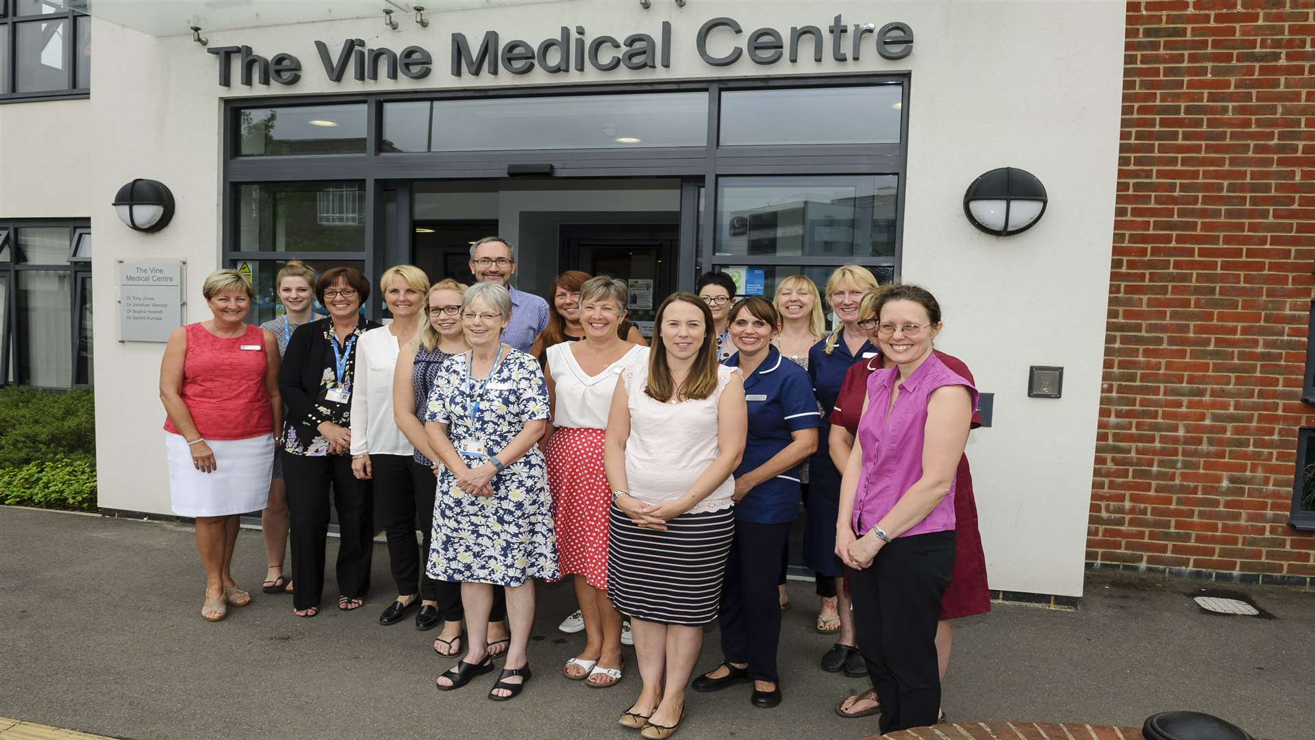 Happy staff at The Vine Medical Centre