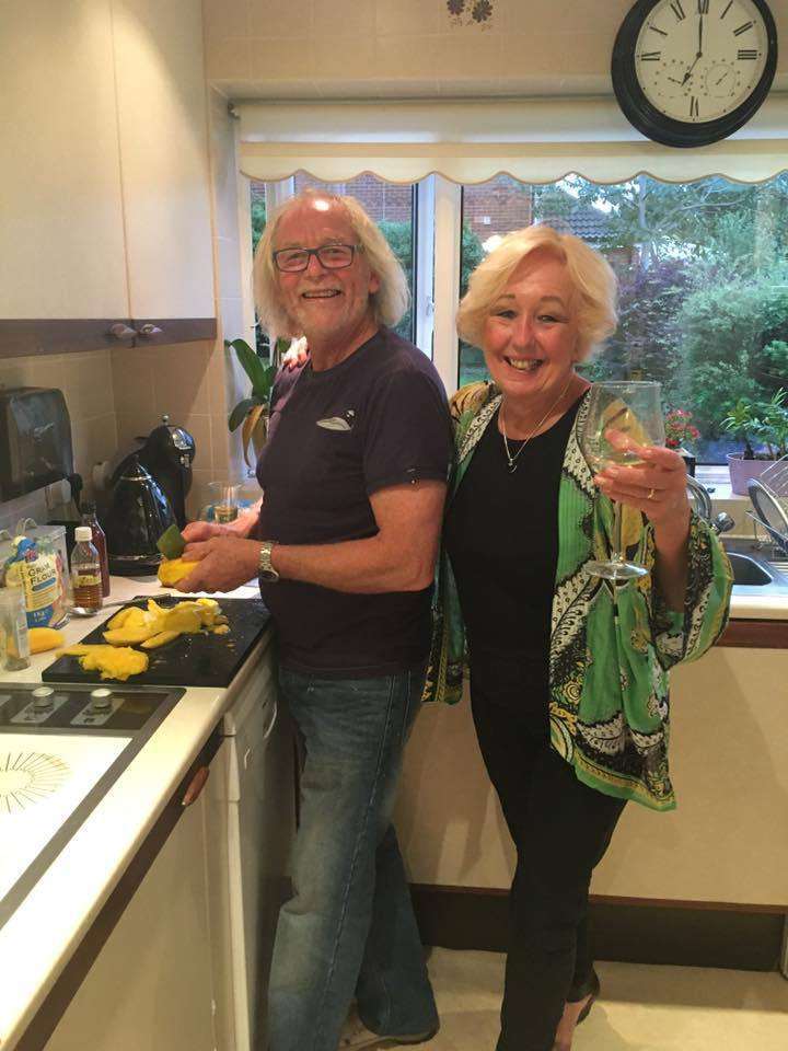 Geoff and Jill Martin preparing their meal on TV show Come Dine With Me