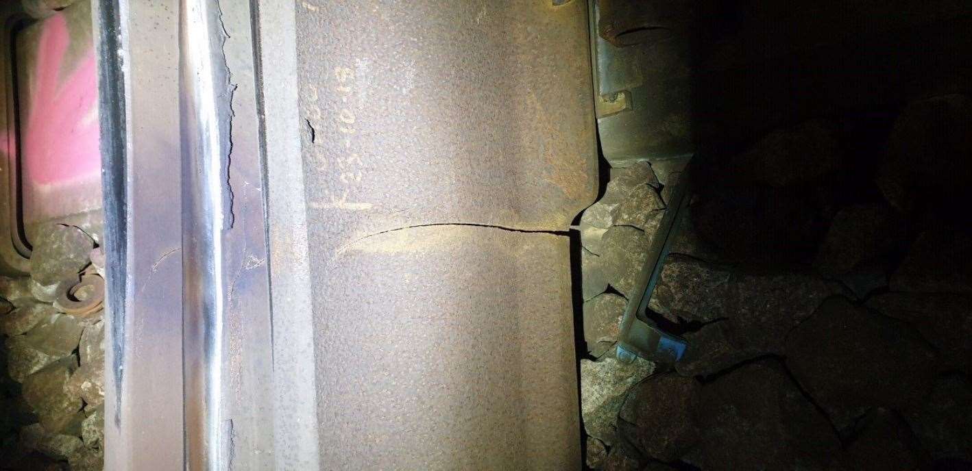 Network Rail identified a track defect on the line at New Cross.