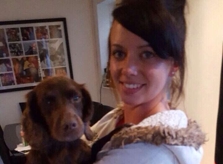 Leigh with one of her other cocker spaniels