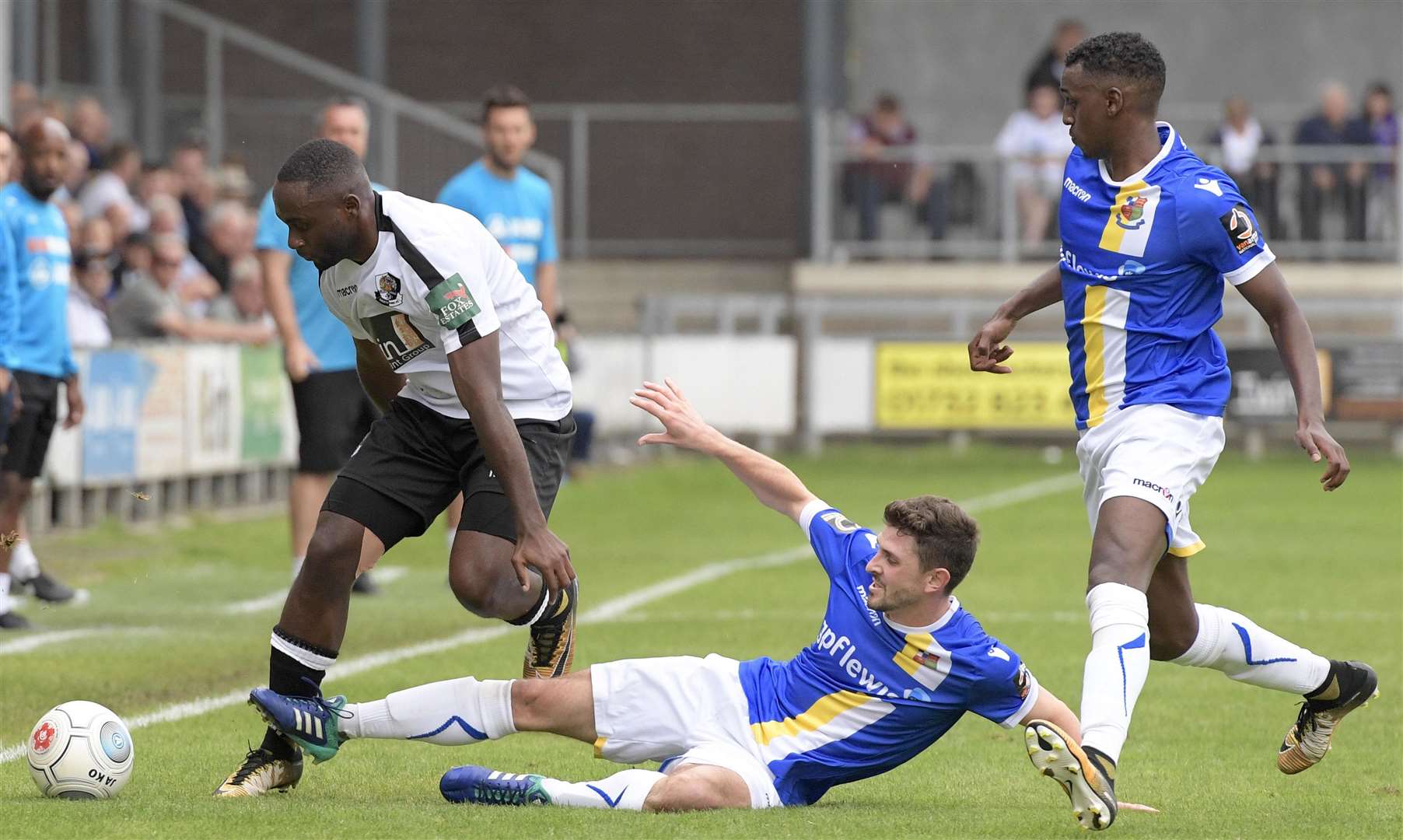 Dartford are stopped in their tracks by Wealdstone on Saturday. Picture: Andy Payton