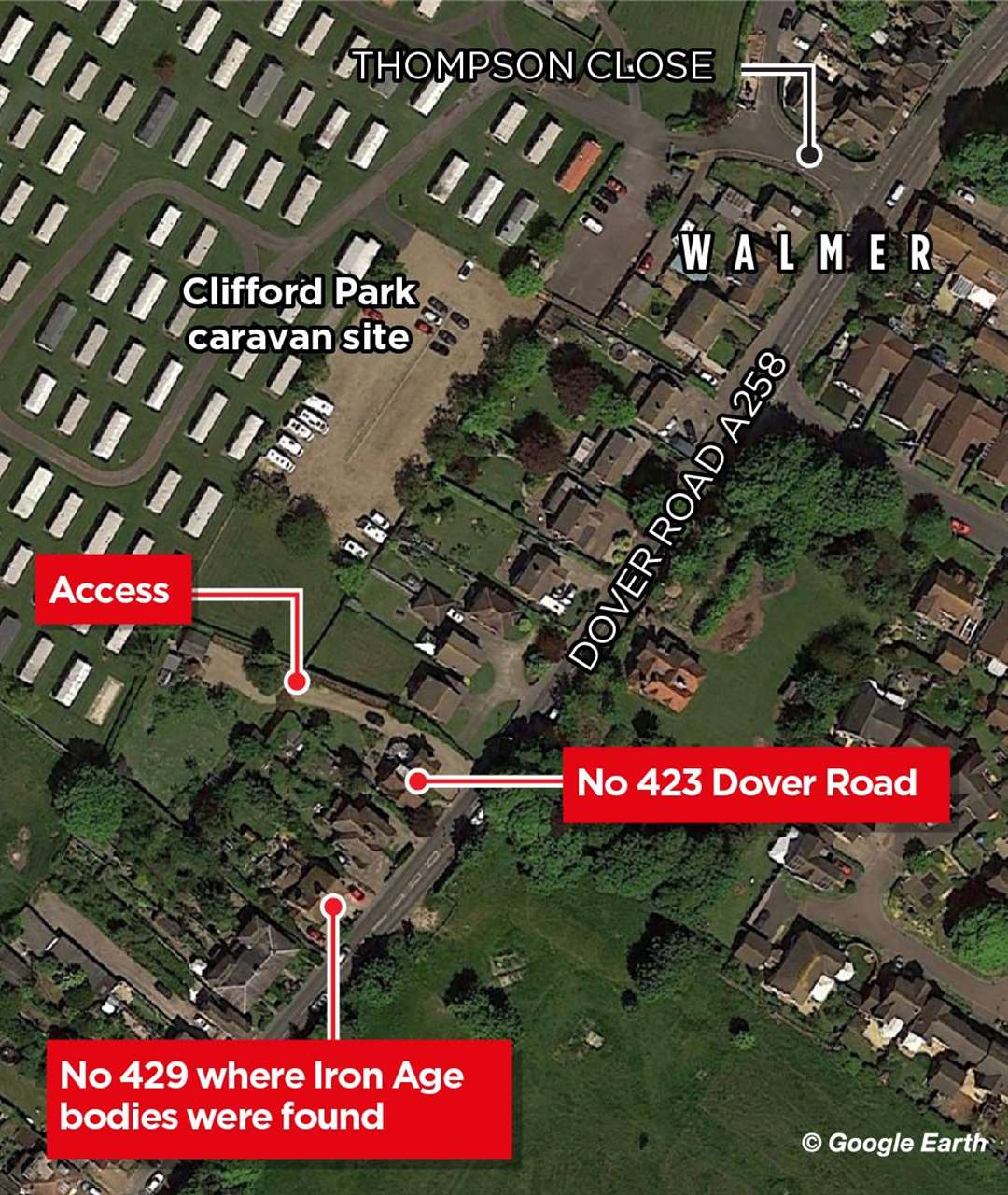 Plans to build two homes in Walmer are close to the Iron Age burial site