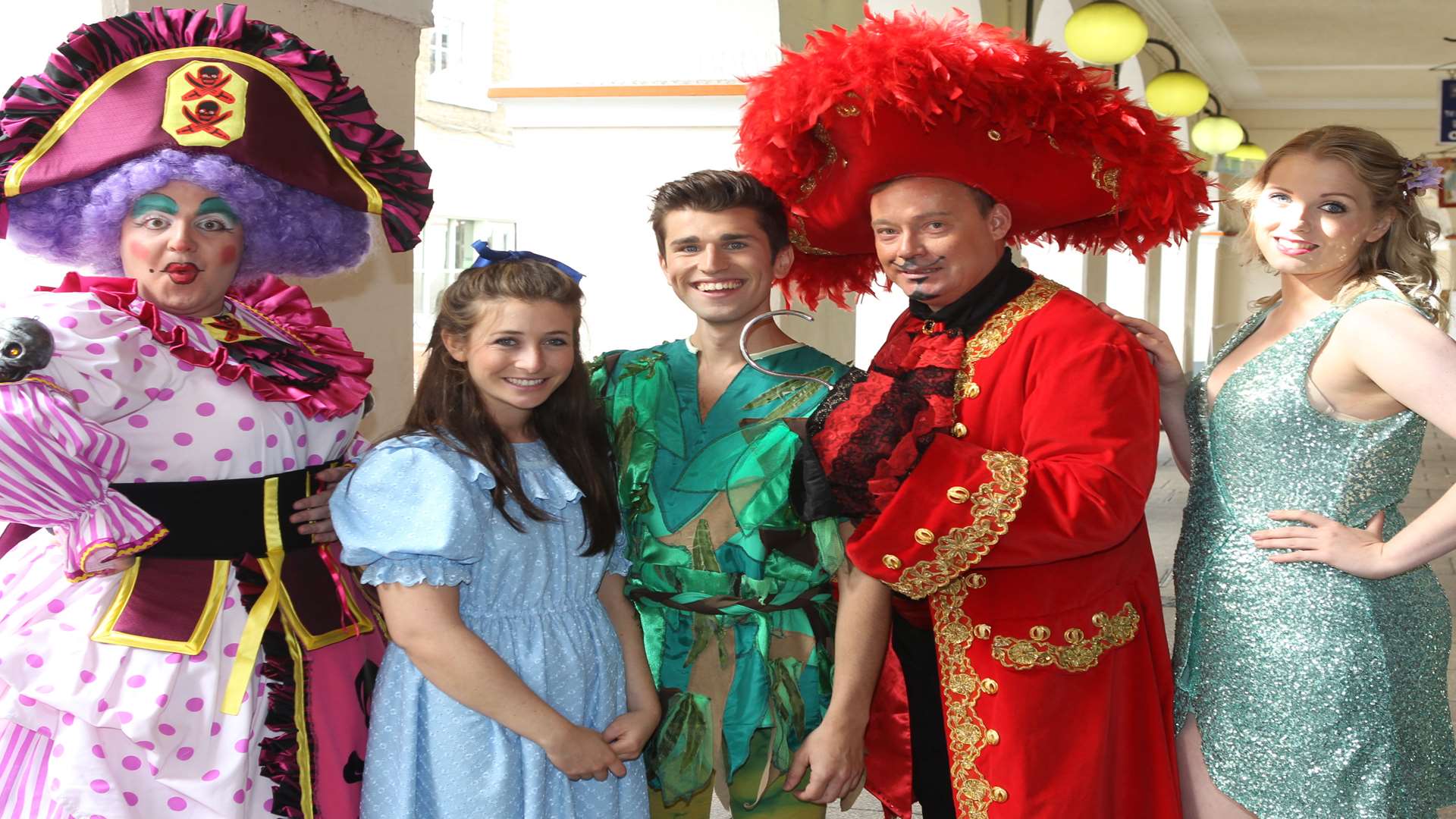 Ricky Groves and the cast of Peter Pan