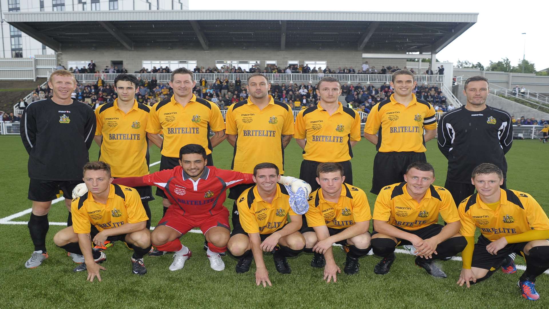 The Maidstone United team before kick-off against Brighton Picture Ady kerry
