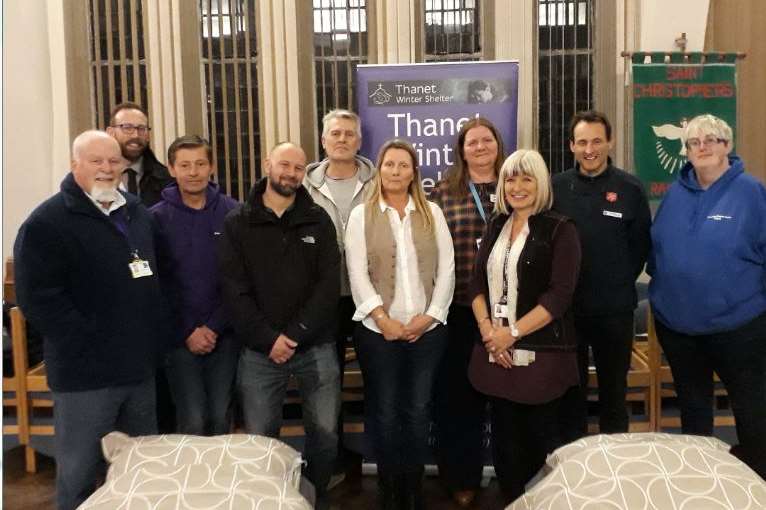 Thanet Winter Shelter volunteers