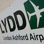 Lydd Airport sign