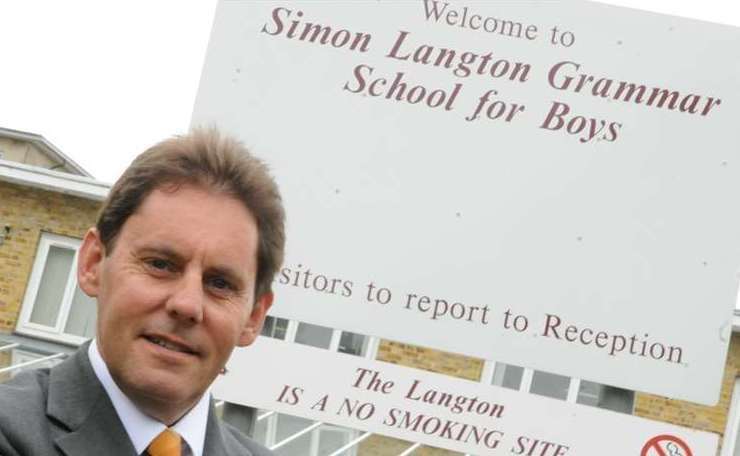 Simon Langton Grammar School for Boys' head teacher Ken Moffat