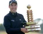 Ross Fisher celebrates his European Open success in JUly