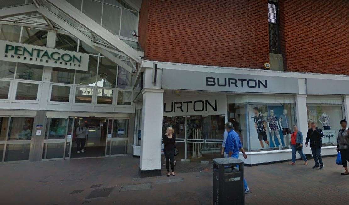 Burton, Pentagon Shopping Centre, Chatham. Picture: Google