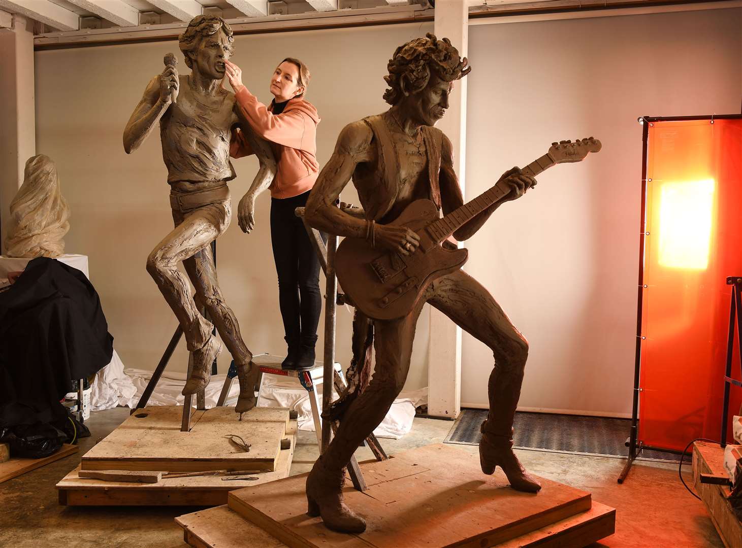 Statues of Mick Jagger and Keith Richards have been commissioned for Dartford High Street. Picture: Russell Sach