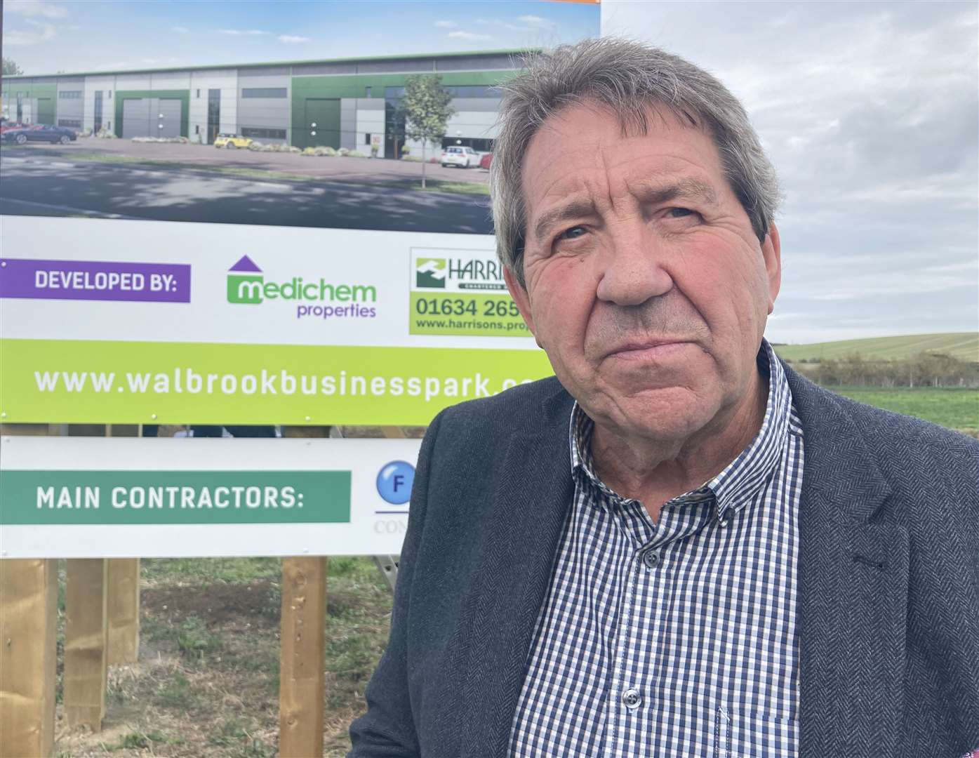 Sittingbourne and Sheppey MP at the unveiling of Walbrook Business Park at Neats Court, Sheppey. He still supports Prime Minister Liz Truss. Picture: John Nurden