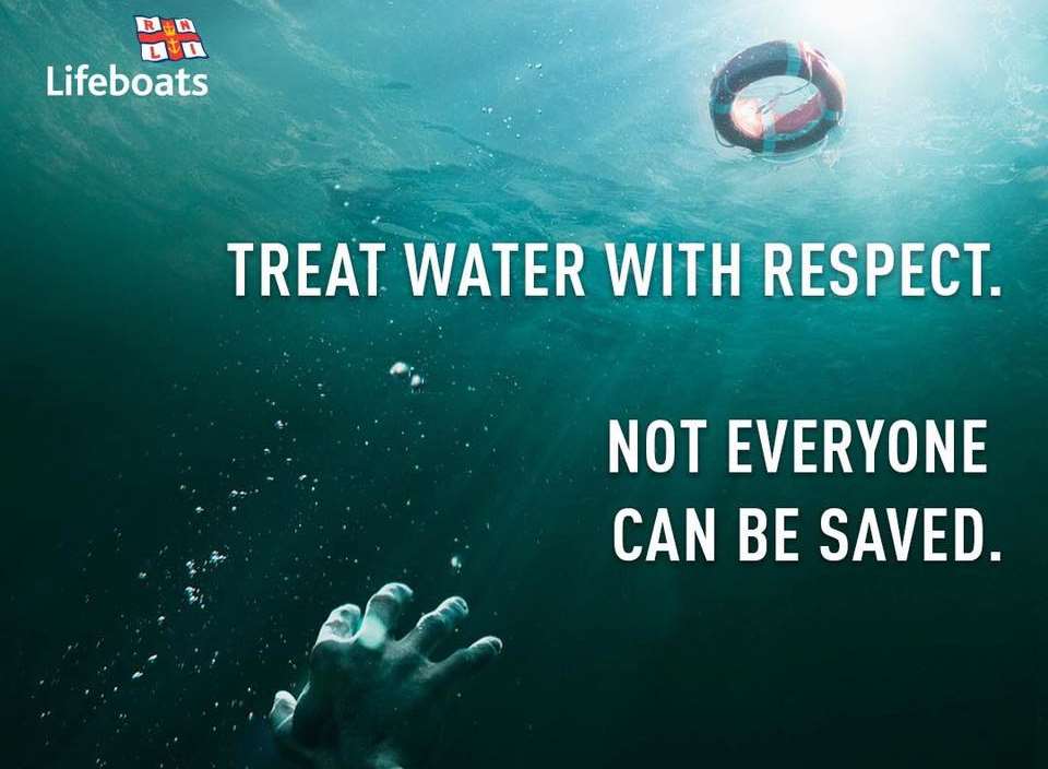 People are reminded not to go out of their depth, exceed their ability or swim intoxicated