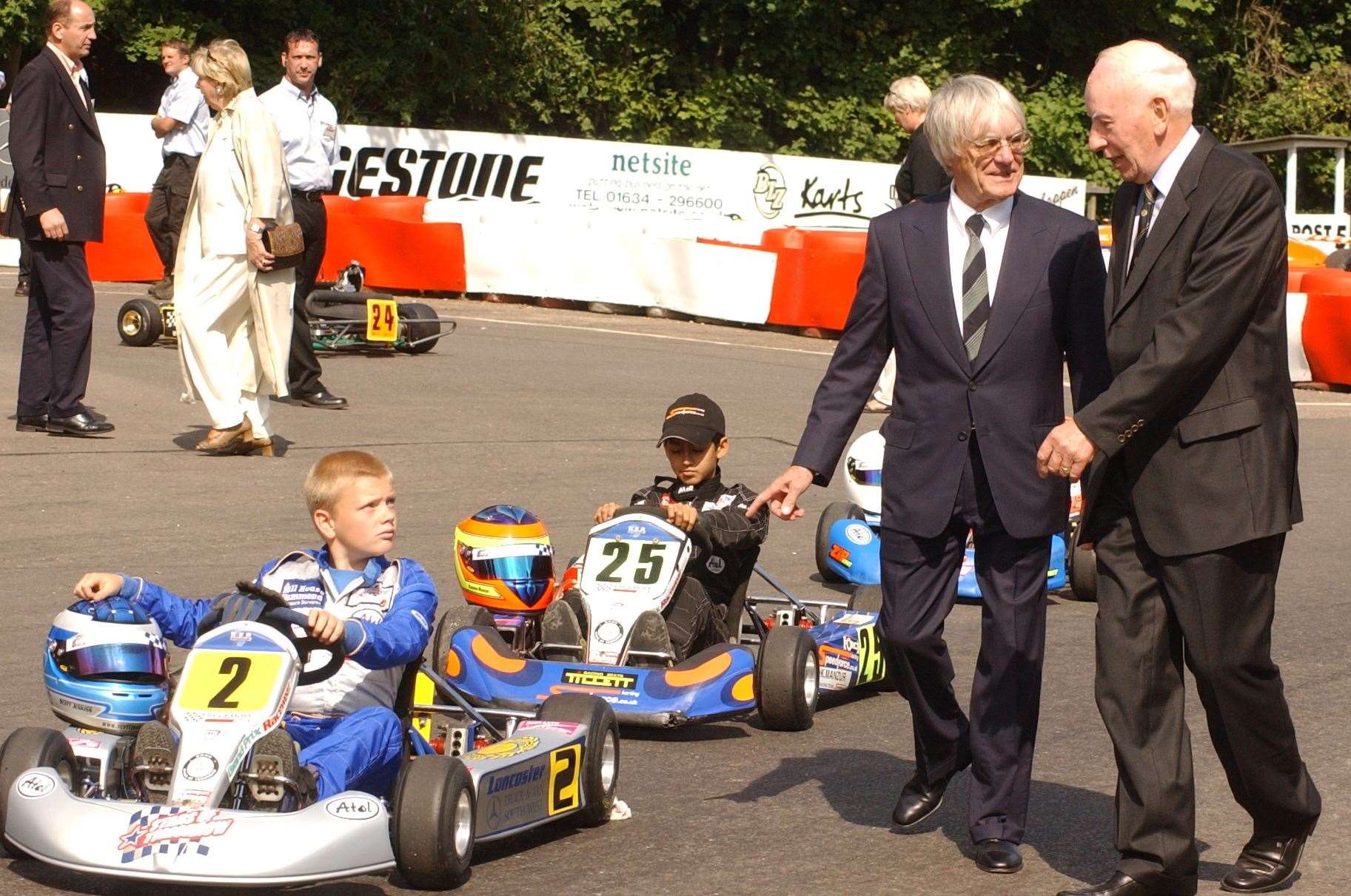 When then-F1 supremo Bernie Ecclestone unveiled Buckmore's new clubhouse in 2003, he said karting could become part of F1 events, with races taking part on Thursday and Friday before a Grand Prix. "I am pushing F1 circuits to build circuits which we could include in F1 weekends," he said. "With the fanbase and television audience that F1 has, it would boost kart racing, which would in turn provide new talent." Picture: Jim Rantell