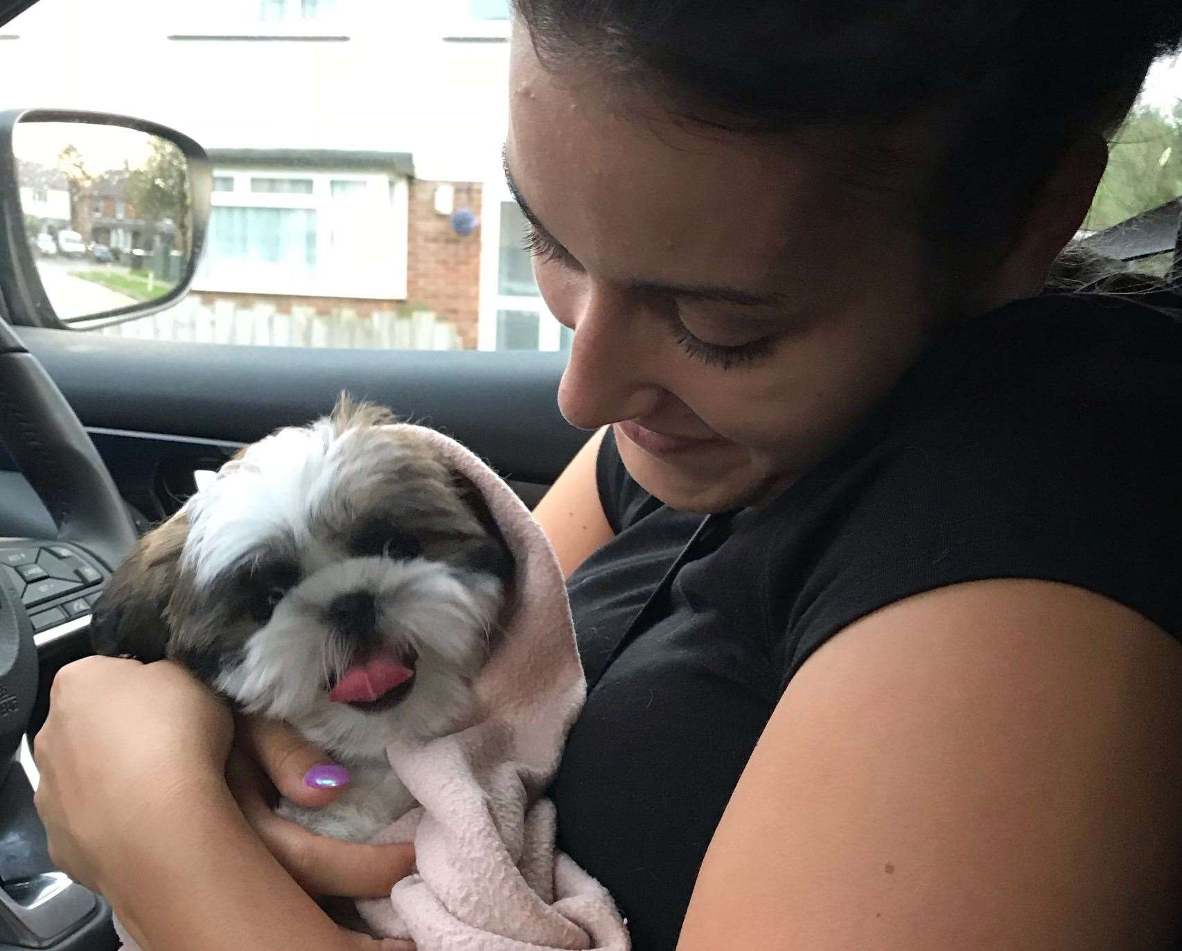 Alison's daughter Hayley with Boo Bear. Picture: Alison Haywood