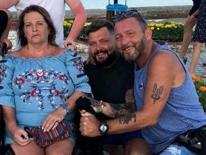 Luke Sullivan from Sheppey with his mum Tania an dad Wayne