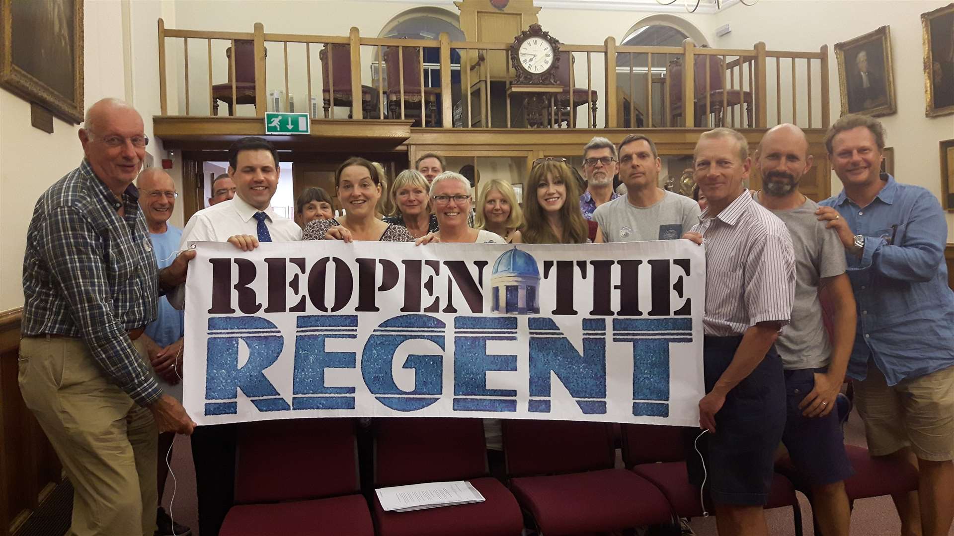 Members of the Reopen The Regent campaign group